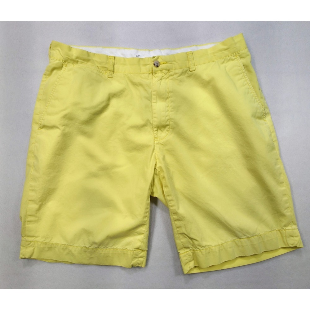 Polo‎ Ralph Lauren Shorts Mens 36 Bright Yellow Chino Casual Pima Cotton
